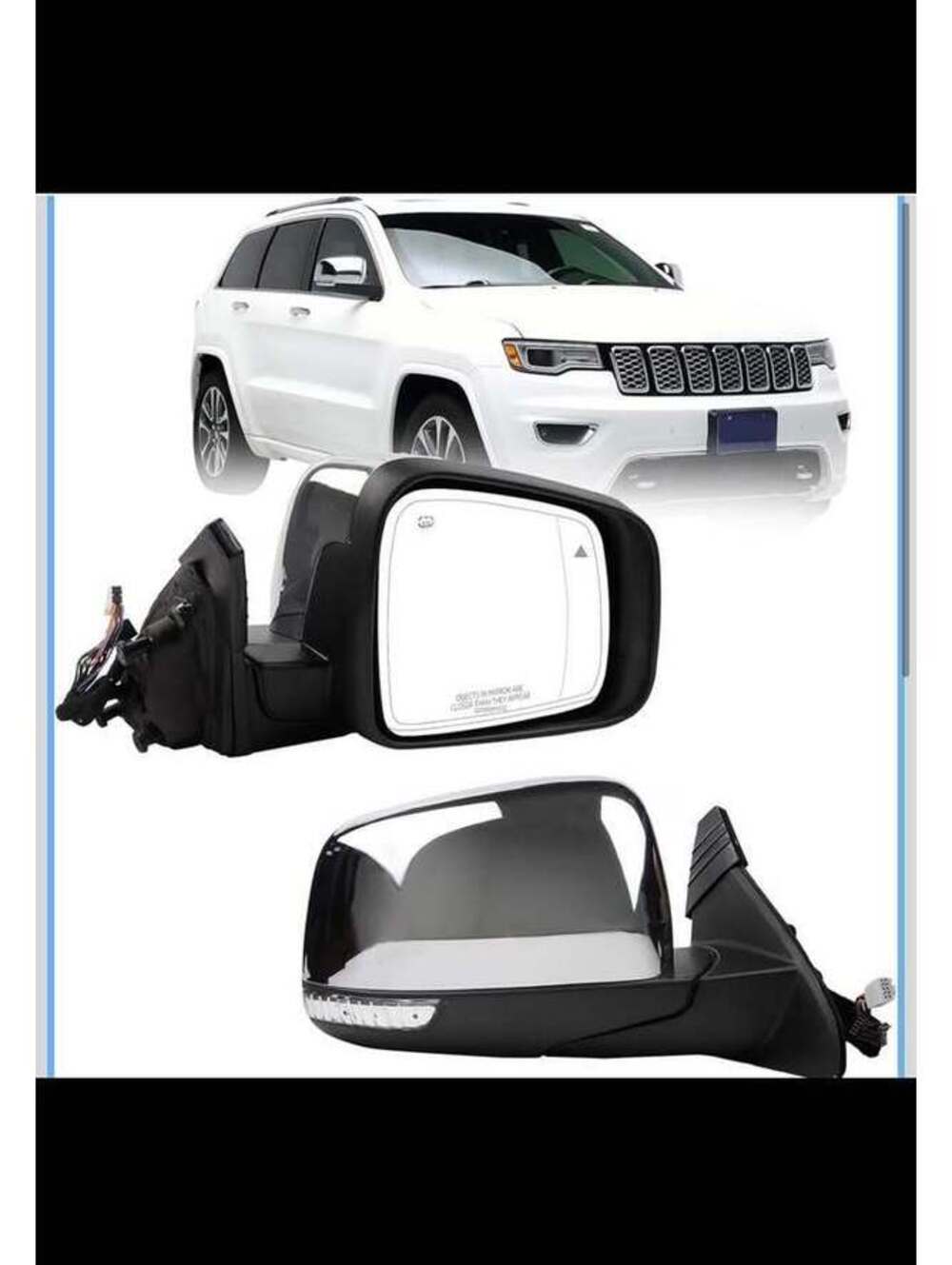 Right Passenger Side Mirror for 2014-2021 Jeep Grand Cherokee - New in Box